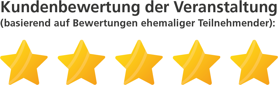 5 Sterne Weiterempfehlung